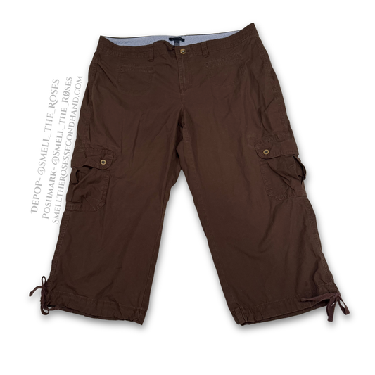 Tommy Hilfiger REPAIRED Brown Cargo Capris