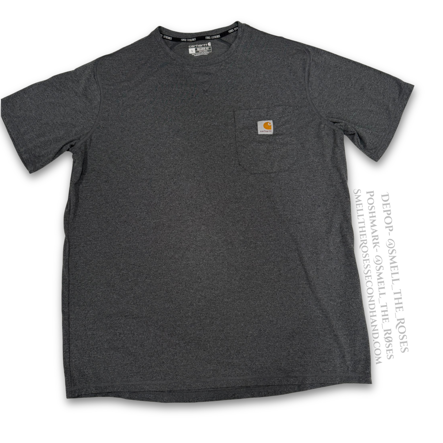 Carhartt Men's Force Relaxed Fit Gray Work Tee