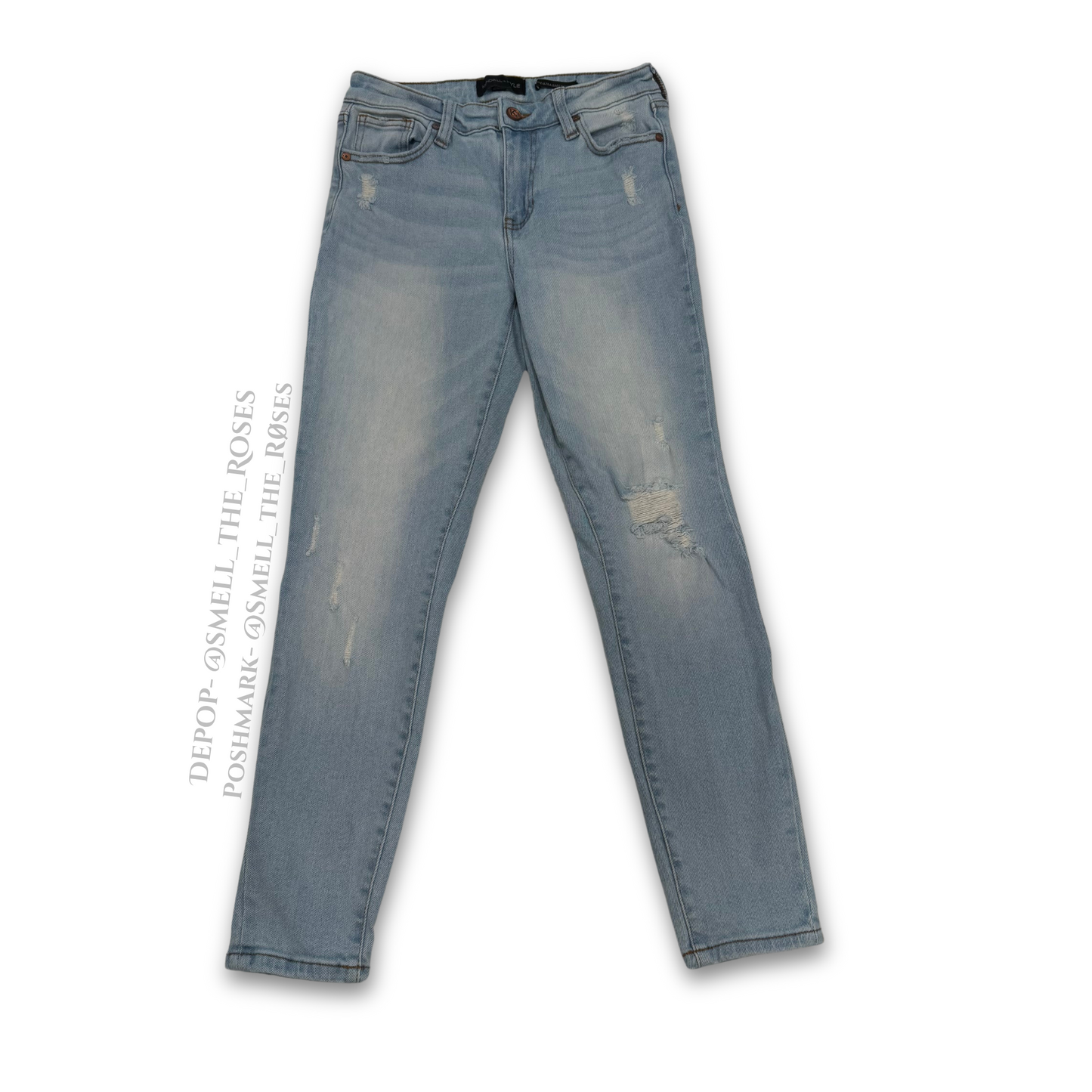 Kendall + Kylie Distressed The Ultra Babe Skinny Jeans