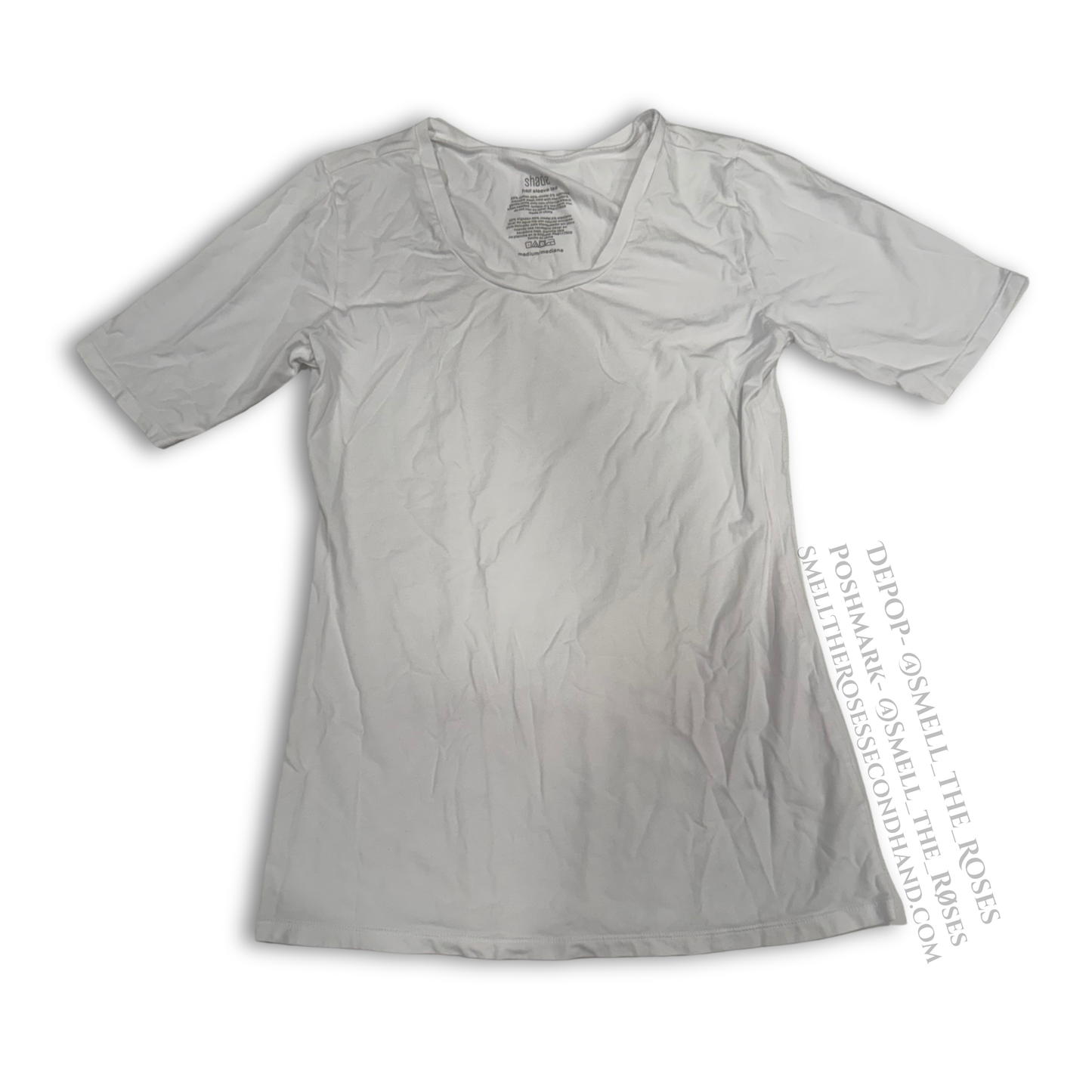 Shade Half Sleeve White Undershirt