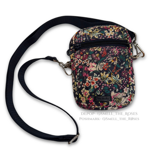 Vera Bradley Navy Blue Floral Crossbody Bag