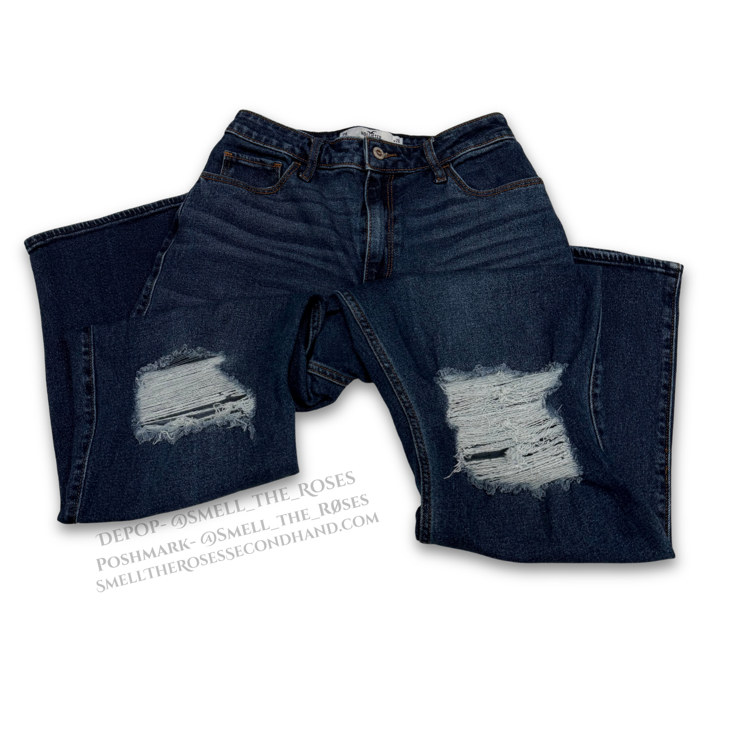 Hollister Distressed Super Hi-Rise Dad Jeans