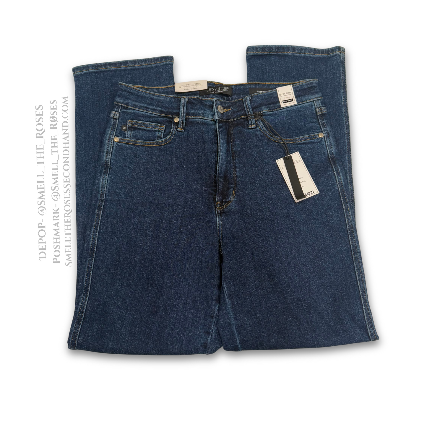 Judy Blue HI Rise Straight Leg Jeans, Tummy Control