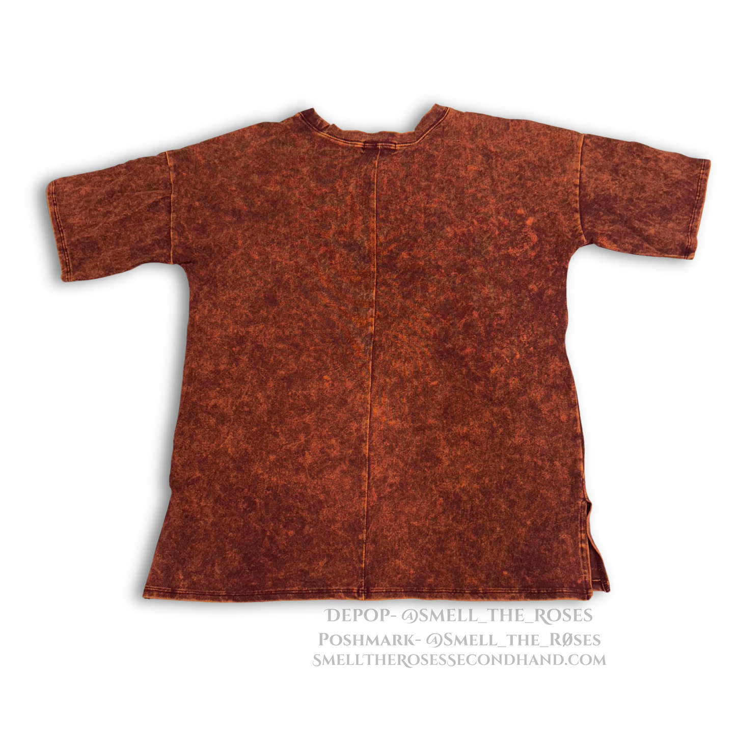 Zenana "Not My First Rodeo" Burnt Orange Stone Washed Tee