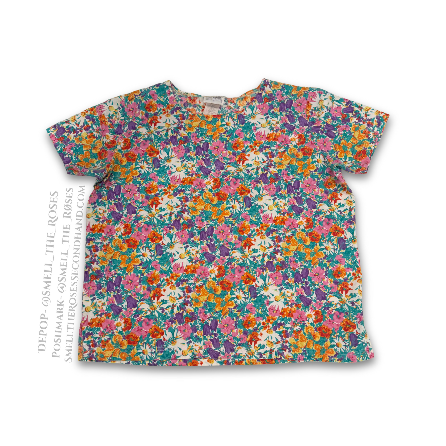 Vintage OSC Sport Boxy Floral Tee