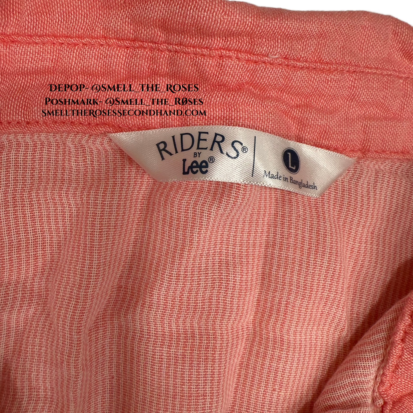 Riders by Lee Vintage Y2K Pink Button Up