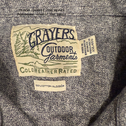 Grayer’s Outdoor Garments 100% Cotton Flannel Button-up