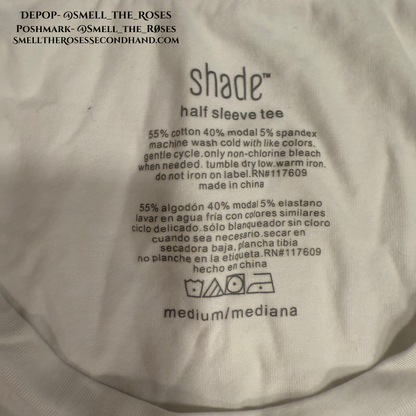 Shade Half Sleeve White Undershirt