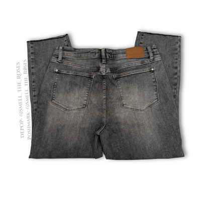 Judy Blue Gray Slim Fit Cut-off Jeans