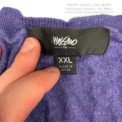 Mossimo V Neck Sweater, Purple