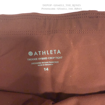 Athleta Dual Fabric Leggings | Trekkie Hybrid Crop Tight