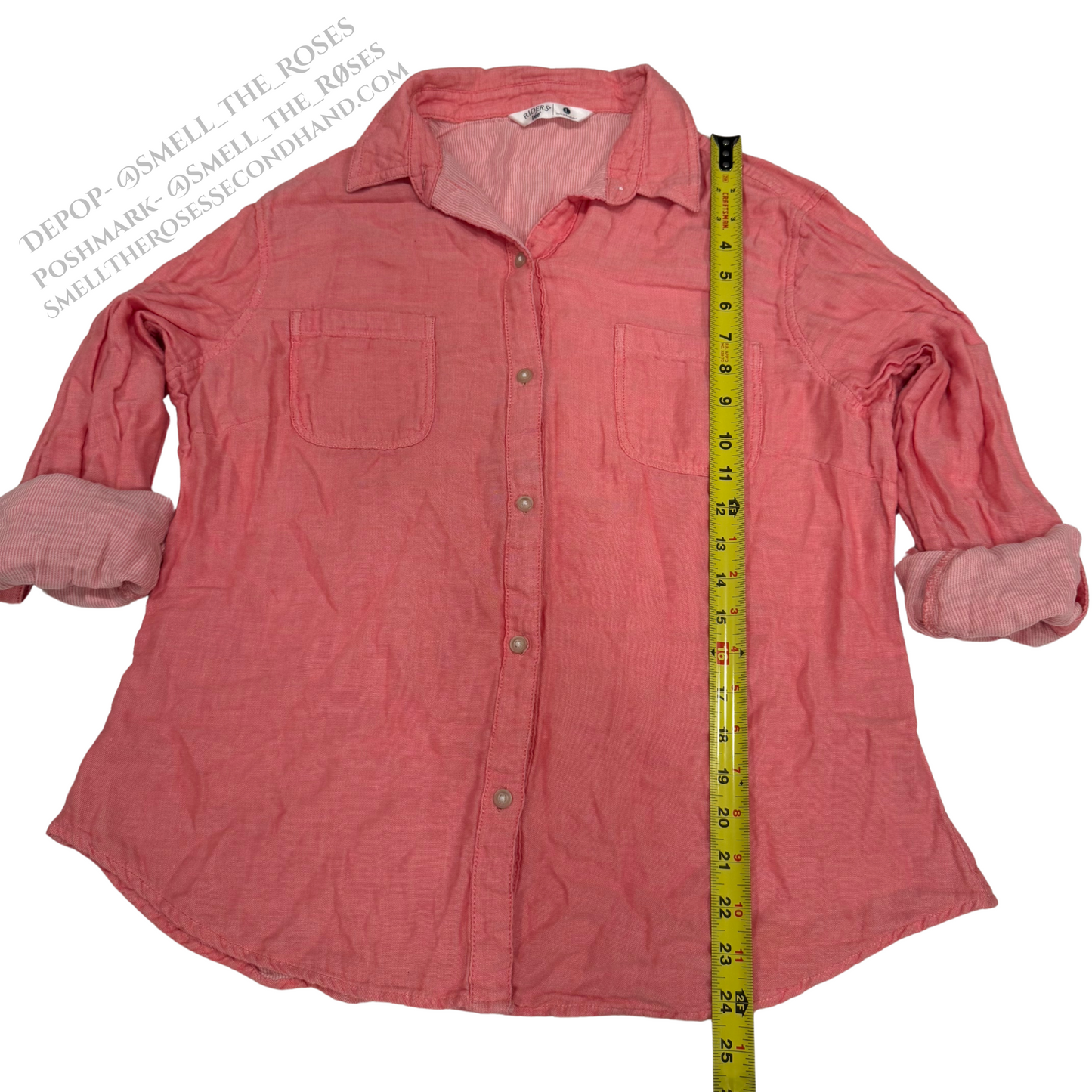 Riders by Lee Vintage Y2K Pink Button Up