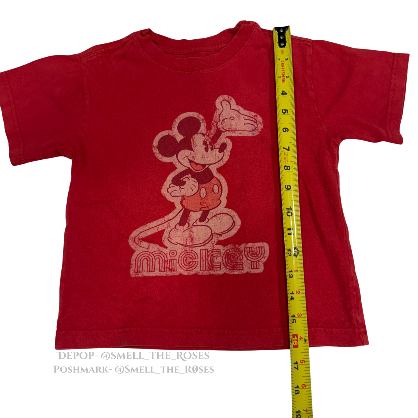 Mickey Mouse Red Baby Tee