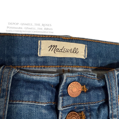 Madewell Distressed Cali-Demi Bootcut Jeans with Button Fly