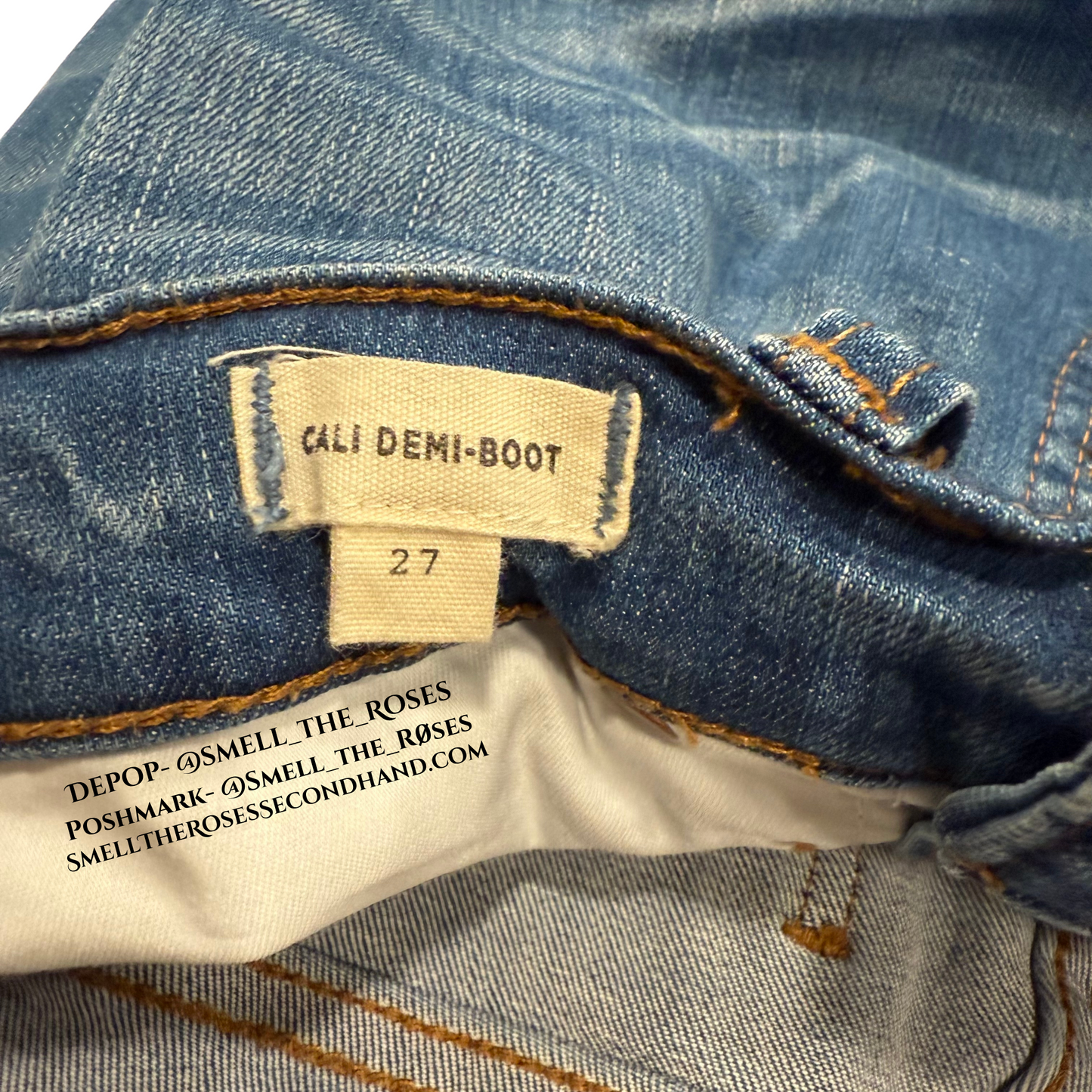 Madewell Distressed Cali-Demi Bootcut Jeans with Button Fly