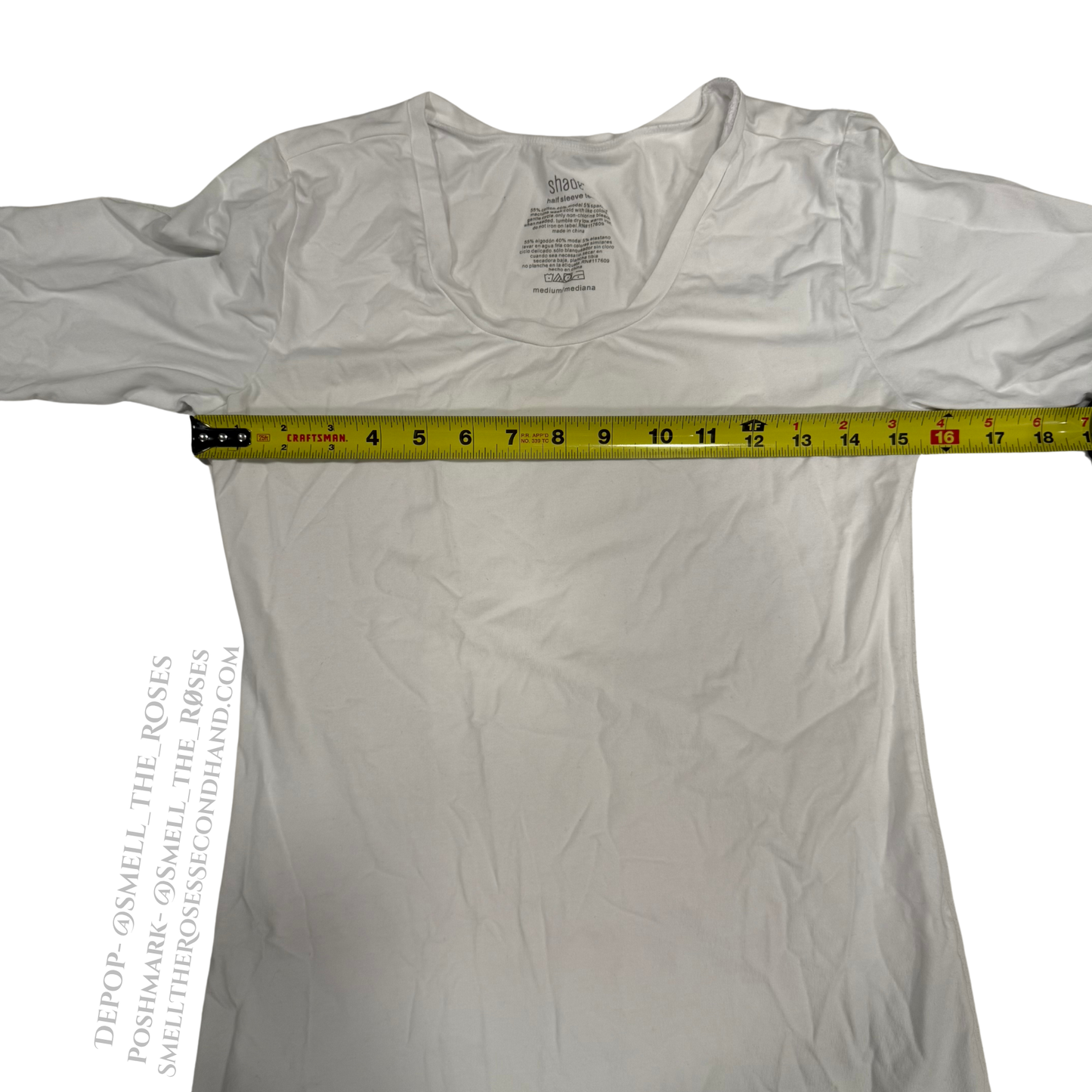 Shade Half Sleeve White Undershirt