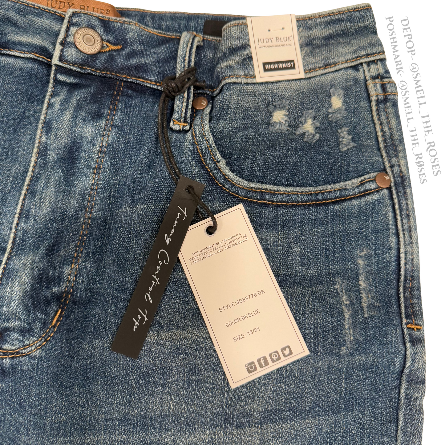 Judy Blue “Jolene” High Waisted Slim Cut Jeans