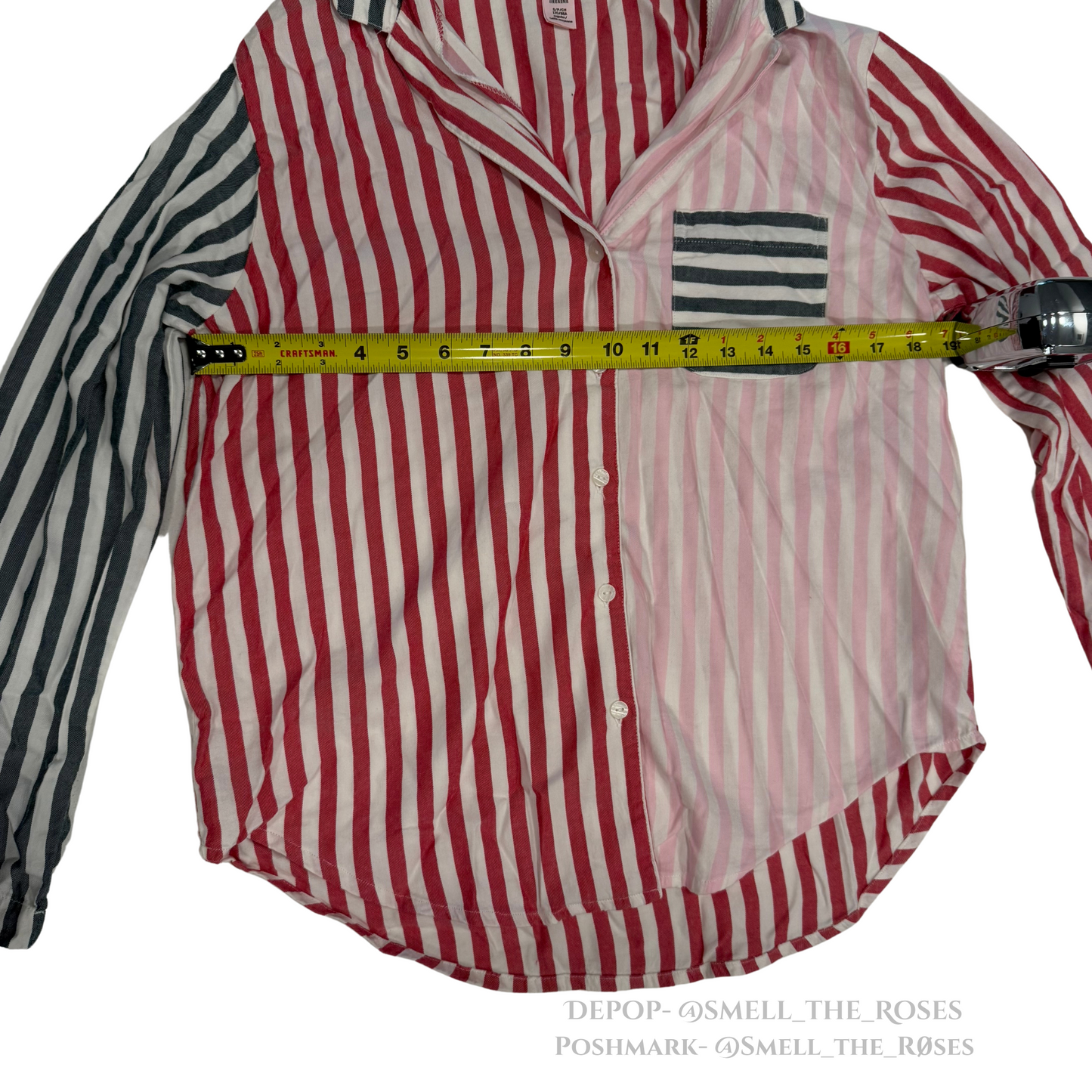 Victoria Secret Striped Button Up Top