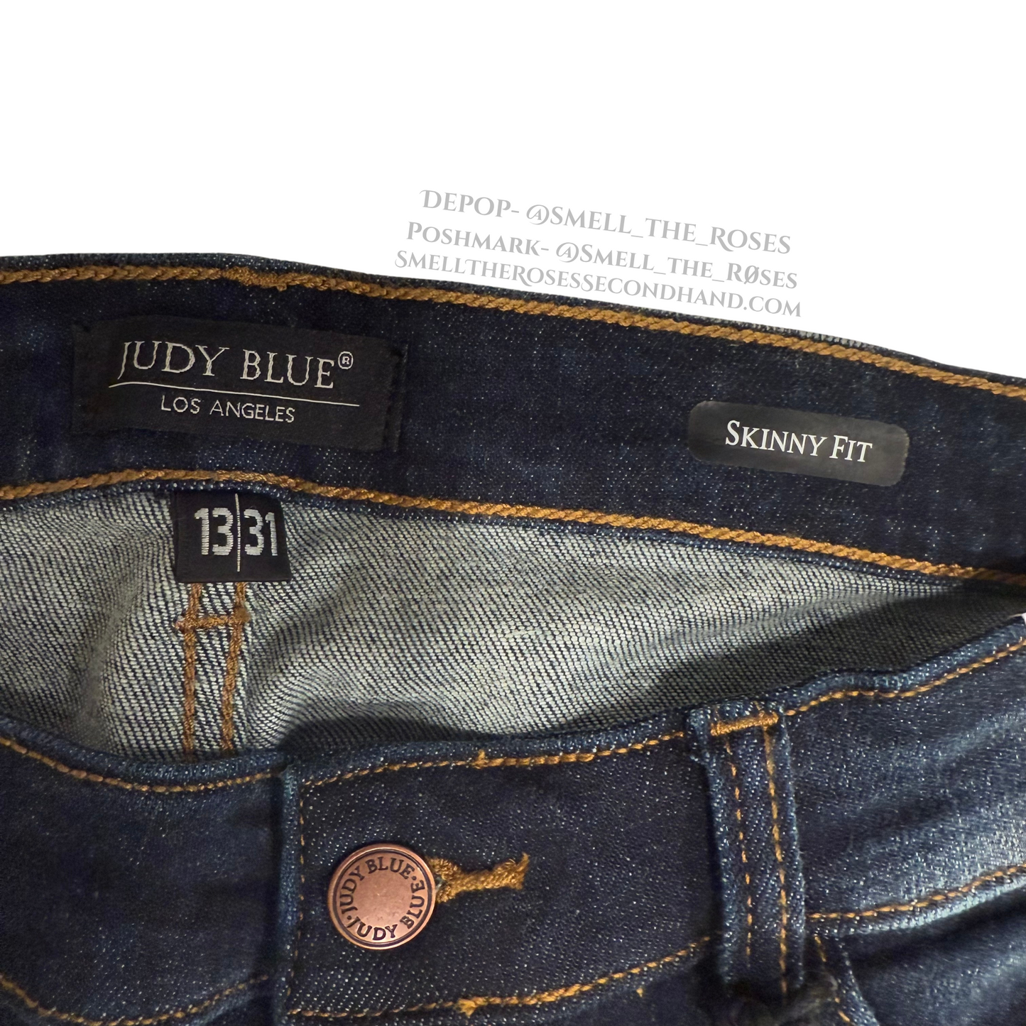 Judy Blue “Hey Girl Hey” HI Rise Cuffed Skinny Jeans