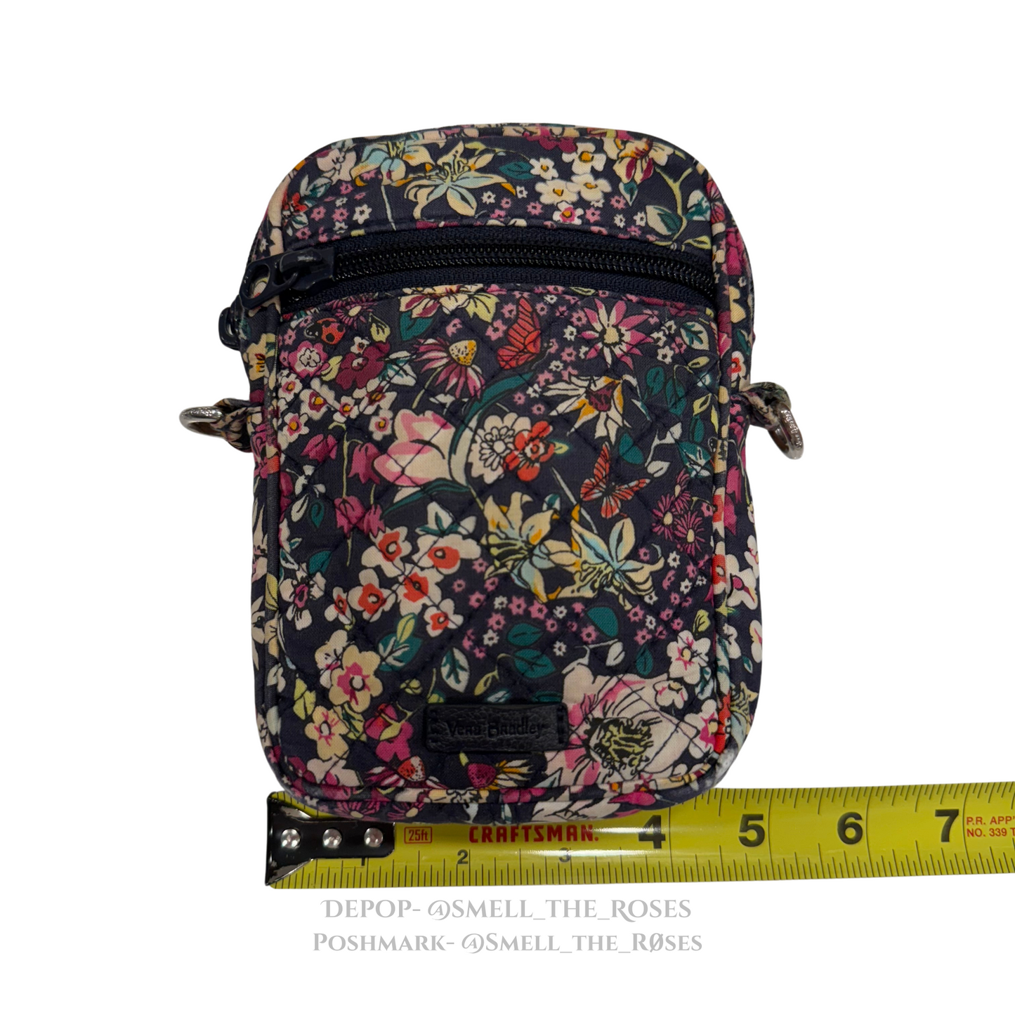 Vera Bradley Navy Blue Floral Crossbody Bag