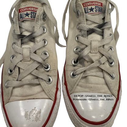 White Low-top Converse All-Stars