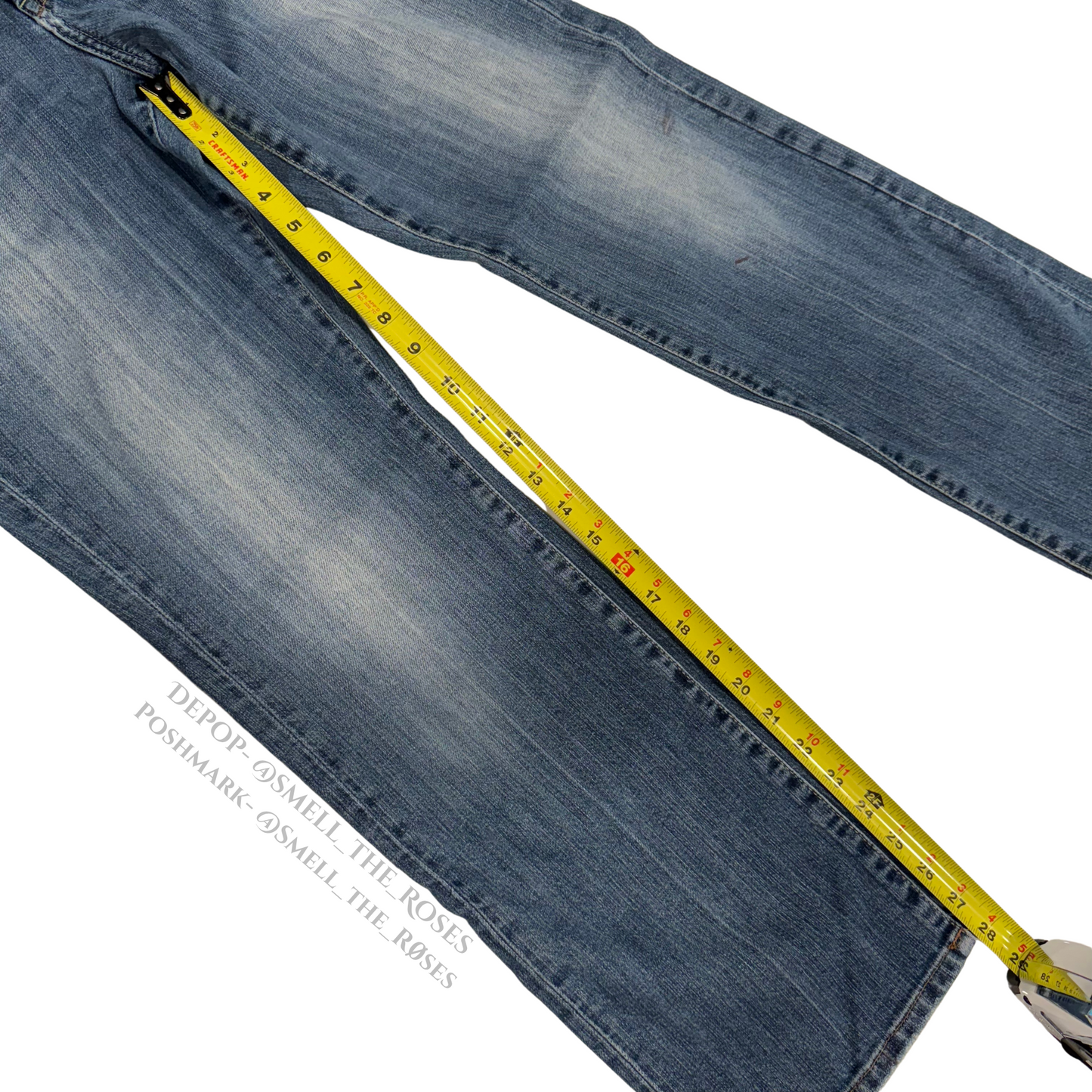 Lucky Brand Dungarees Distressed Bootcut Jeans